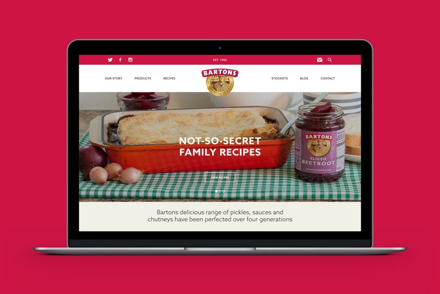 Bartons Pickles website