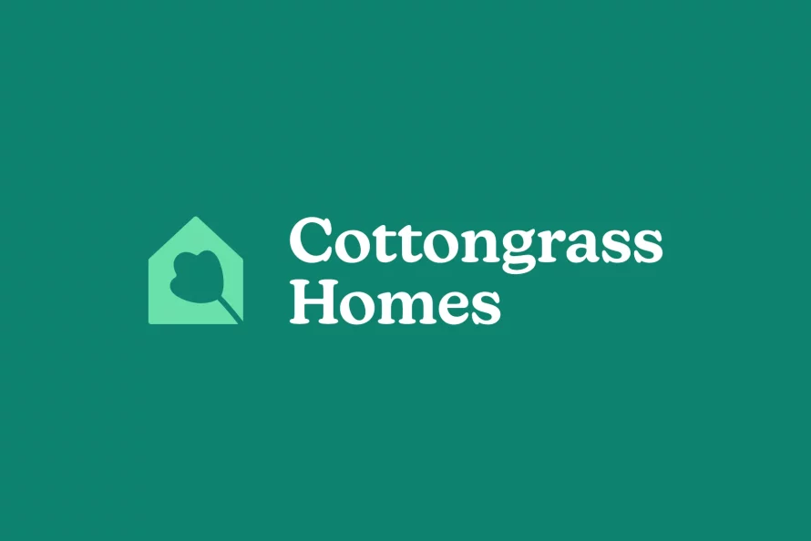 Cottongrass Homes branding - logo