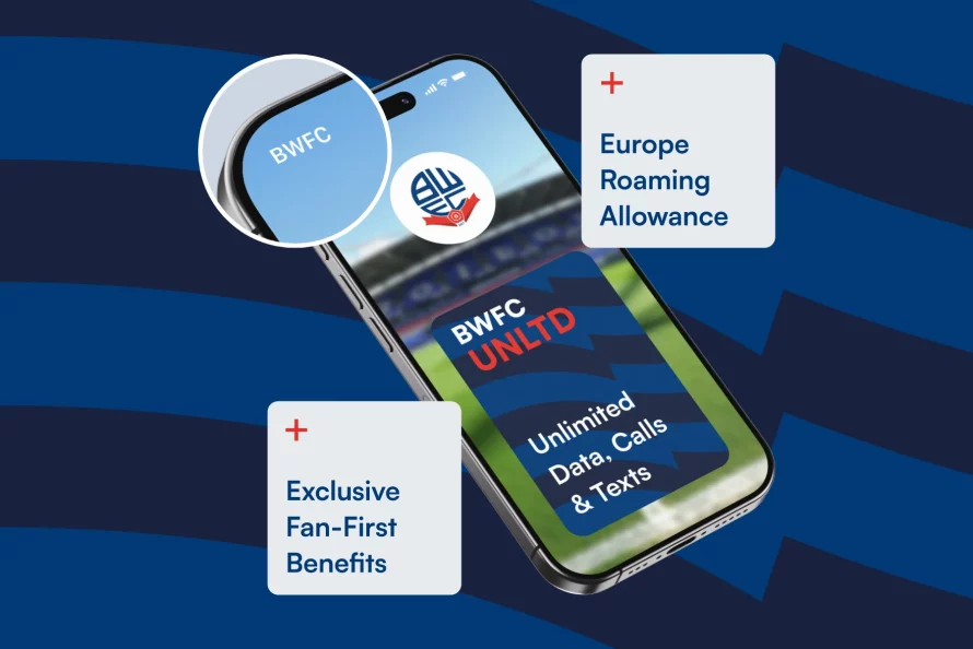 Bolton Wanderers Mobile website design benefits graphic