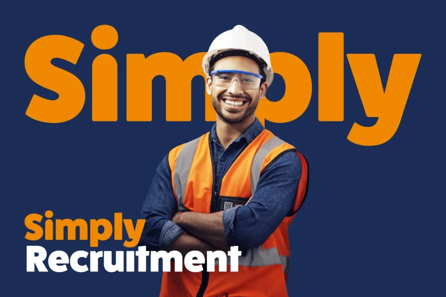 Simply Recruitment branding logo design