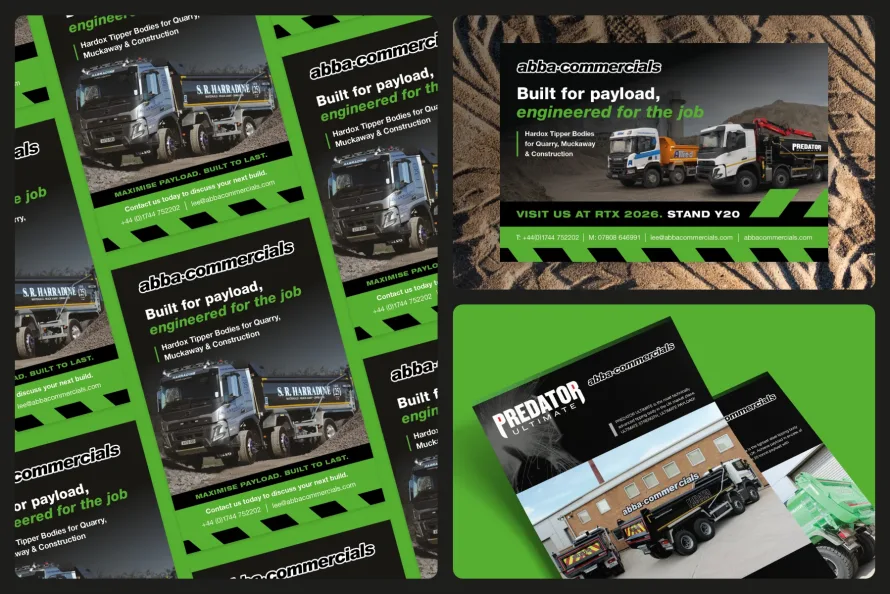 Abba Commercials branding design for Road Transport Expo 2026