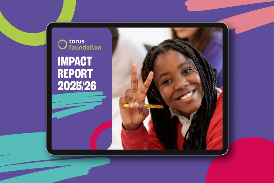 Torus Foundation Impact Report 2026 design cover tablet