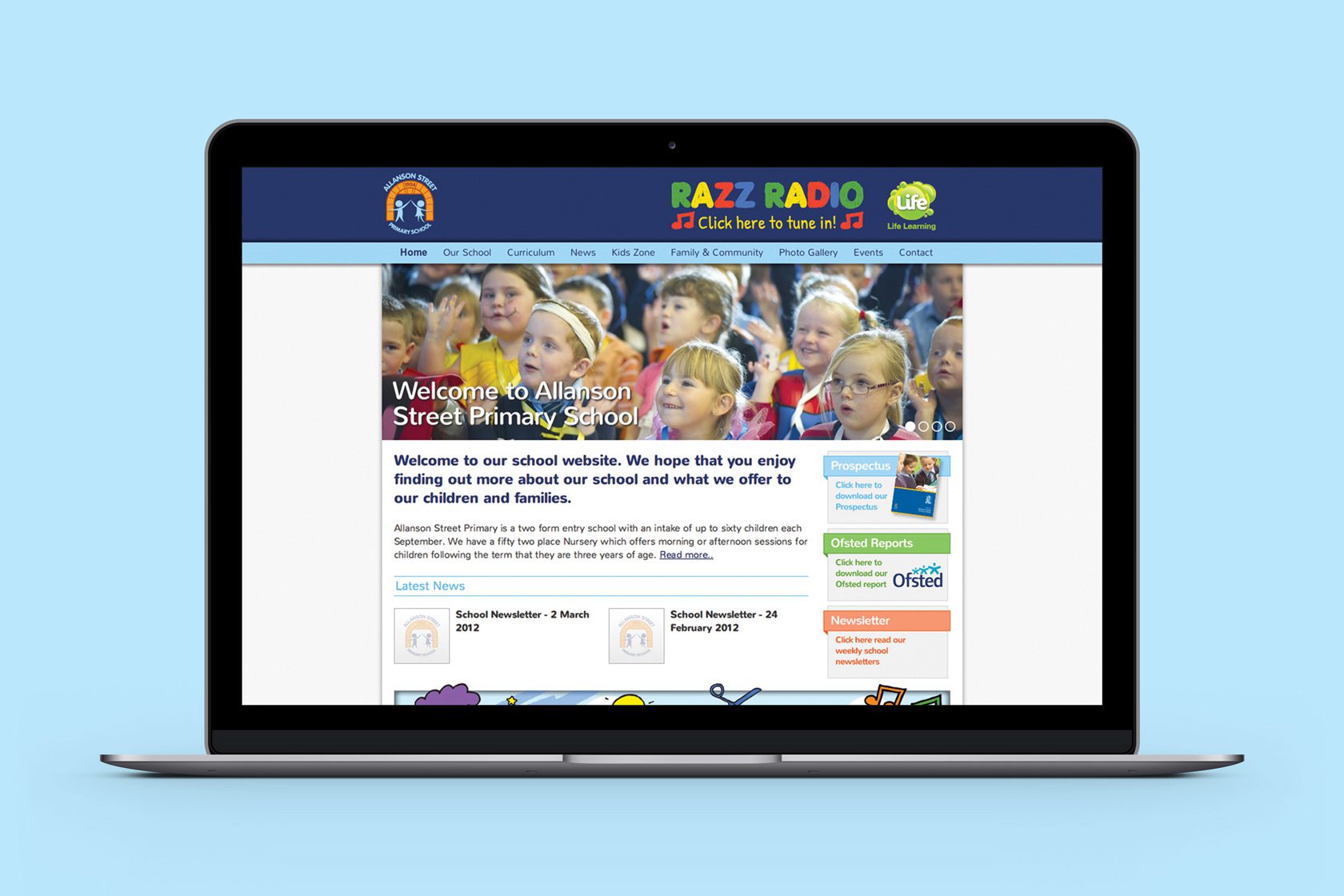 Allanson Street Primary school website