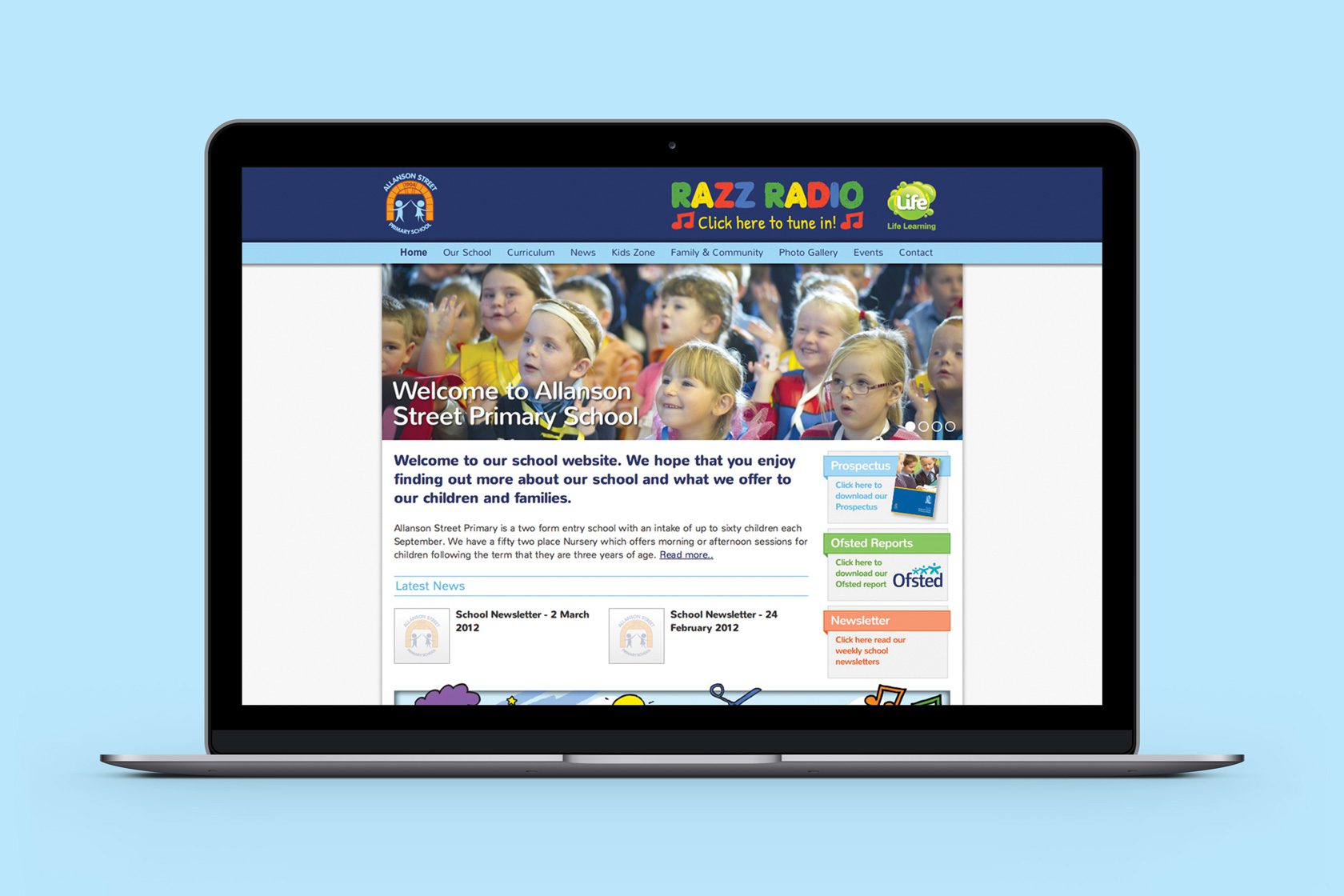 Allanson Street Primary school website