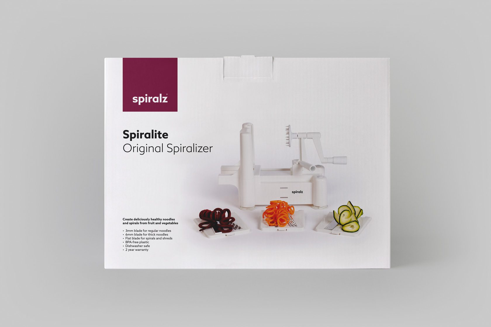 Spirals Spiralizer original box back