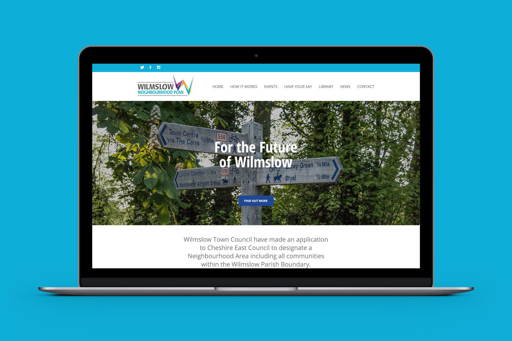 Wilmslow Neighbourhood Plan website
