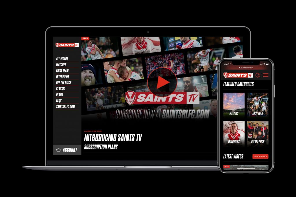 Saints TV website